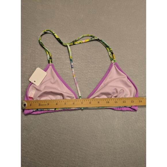 Victoria's Secret Bikini Top Women's‎ Large Purple Racer String Y2K EUC - Picture 8 of 10